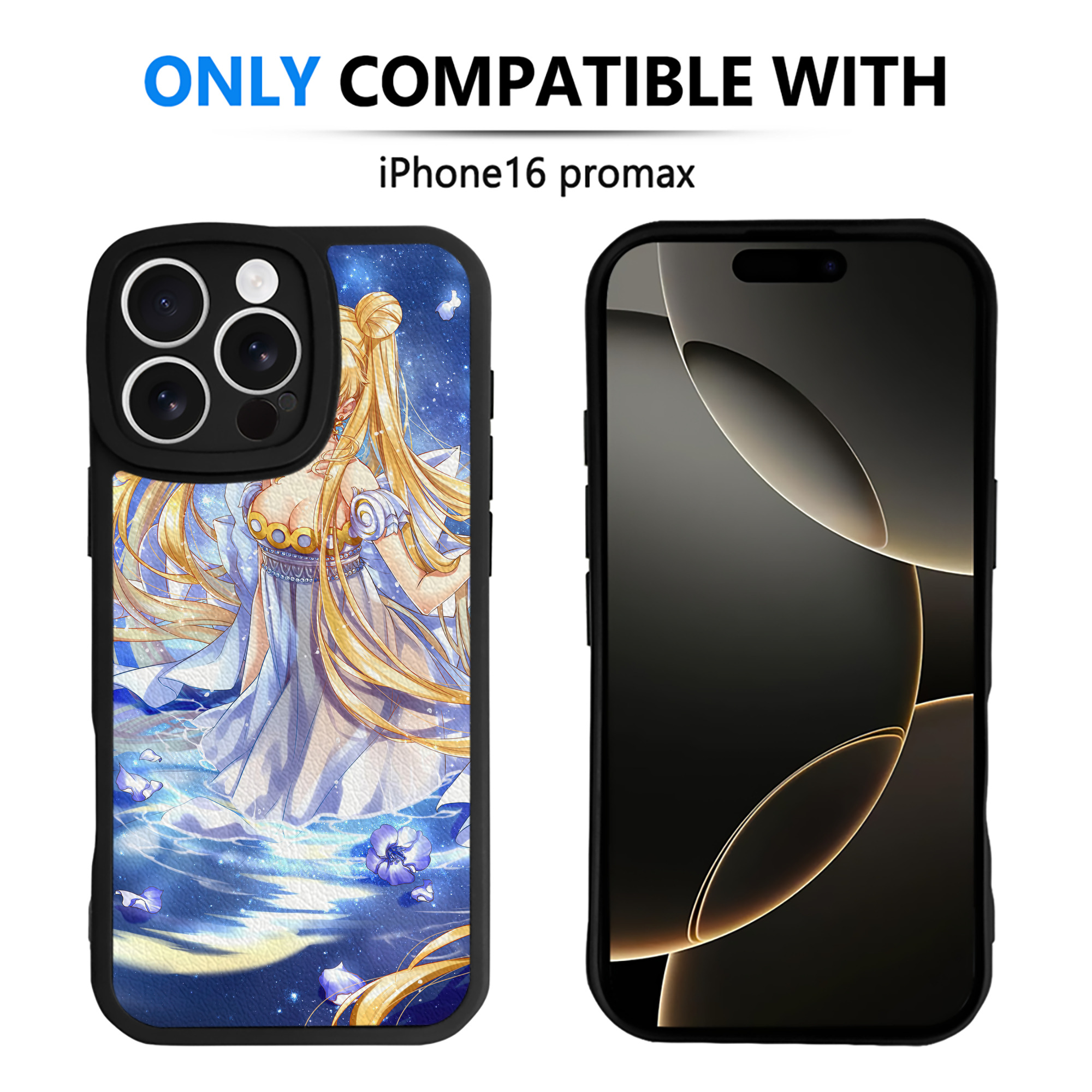 （画像用） 美少女戦士セーラームーン Sailor Moon 【iPhone 16シリーズ対応】シリコンスマホケース（レザー調） 材質：シリコン